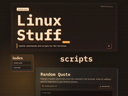 pages/linux-stuff screenshot