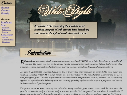 white_nights screenshot