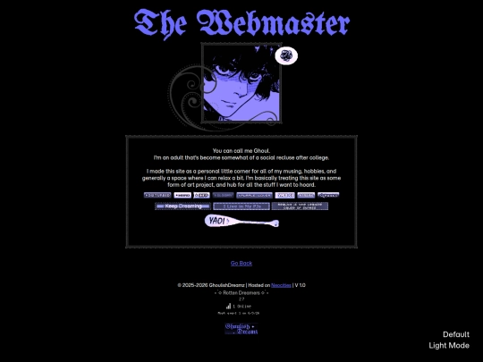 Webmaster screenshot