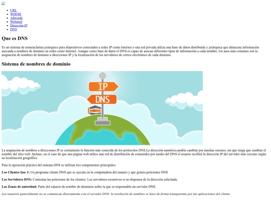 webcolectiva/DNS screenshot