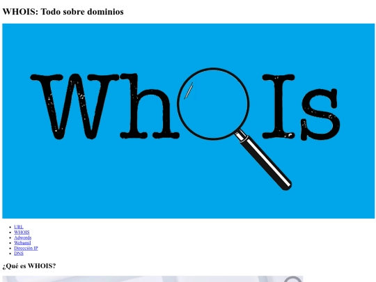 webcolectiva/whois screenshot
