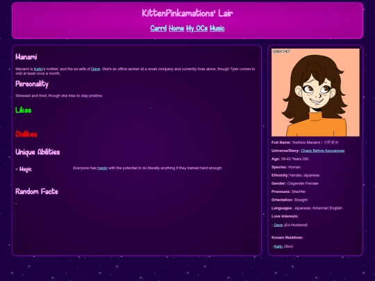 wiki/OC - Chaos Before Apocalypse/Manami screenshot