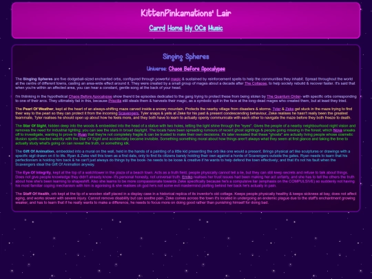 wiki/OC - Chaos Before Apocalypse/Singing Spheres screenshot