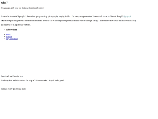 pages/about screenshot
