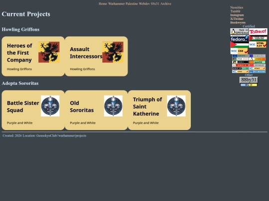 warhammer/projects screenshot