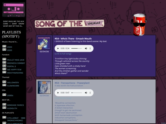 weeklysong screenshot