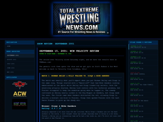 TEWNews/tewn091501velocity screenshot