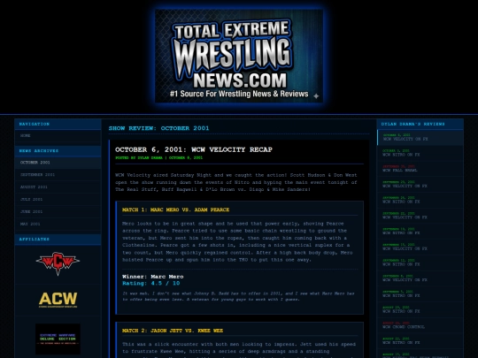 TEWNews/tewn100601velocity screenshot