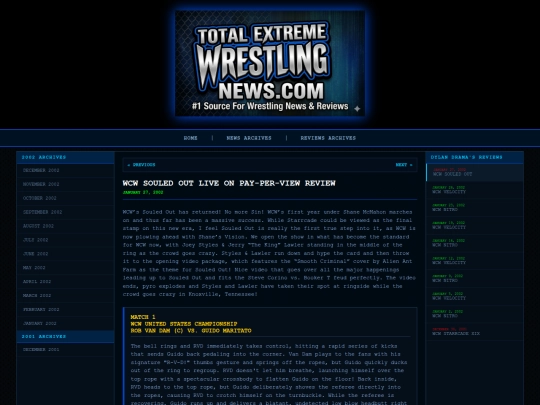 TEWNews/wcwppv/020127souledout screenshot