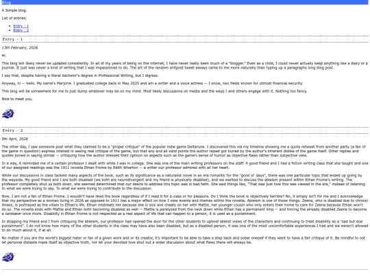 blog screenshot