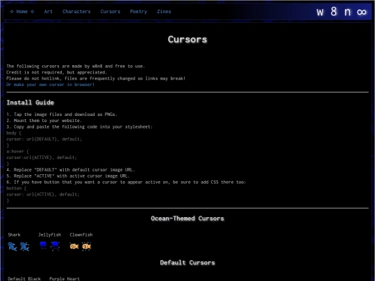 works/cursors screenshot