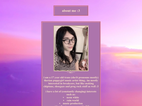 aboutme screenshot