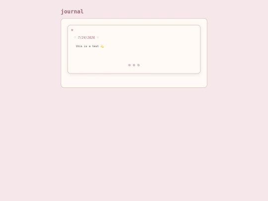 journal screenshot