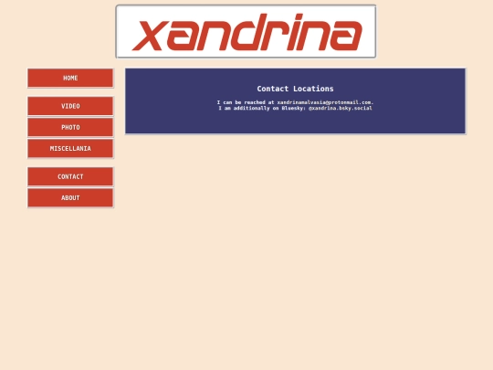 pages/contact screenshot