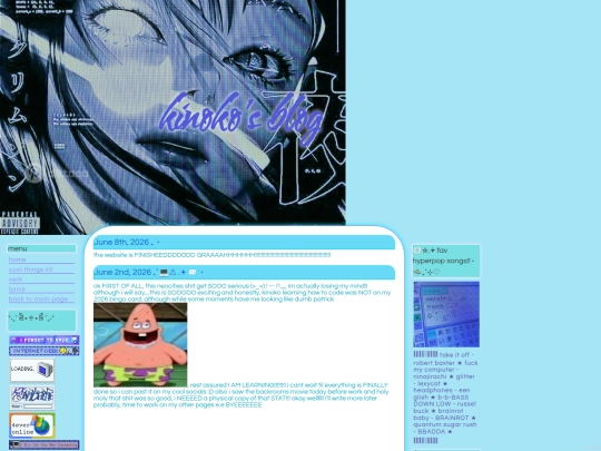 blog screenshot