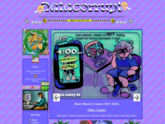diarycomic screenshot