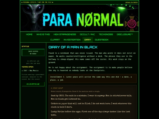 diary screenshot