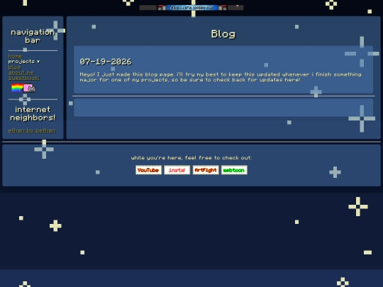 blog screenshot
