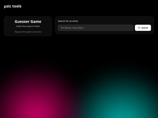 guesser screenshot