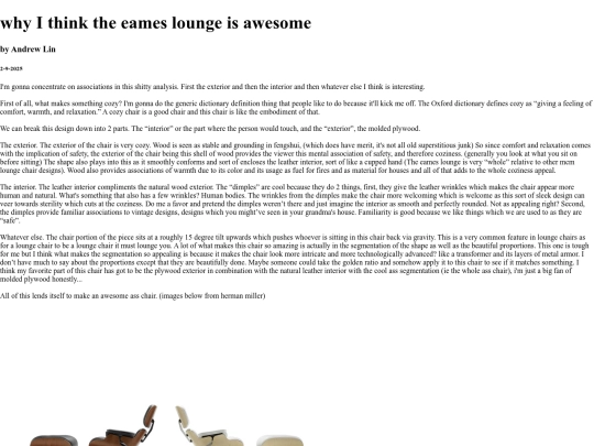 writings/eamesloungeanalysis screenshot