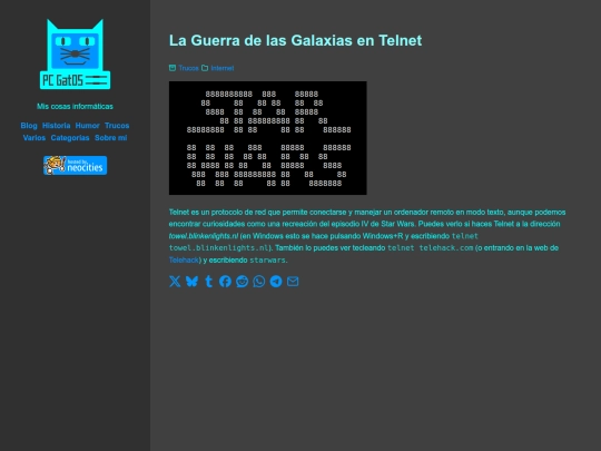la-guerra-de-las-galaxias-en-telnet screenshot