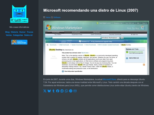 microsoft-recomendando-una-distro-de-linux screenshot