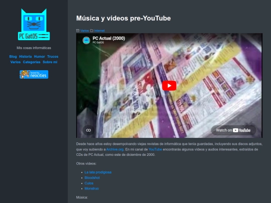 musica-y-videos-pre-youtube screenshot
