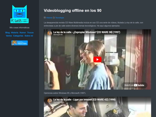 videoblogging-offline-en-los-90 screenshot