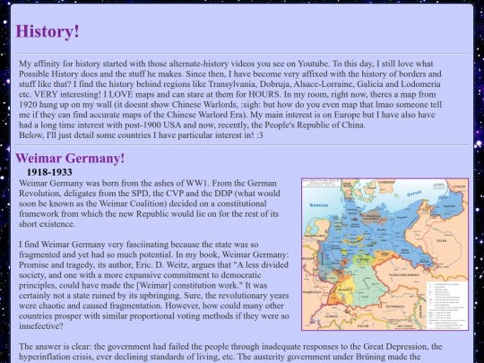 history screenshot