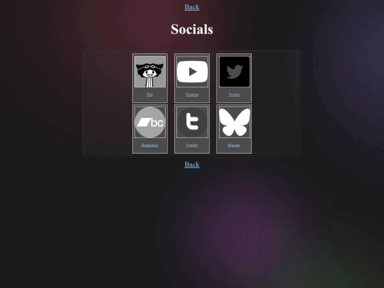 Pages/links screenshot