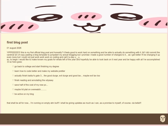 blog posts/new screenshot