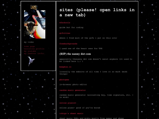 weblinks screenshot