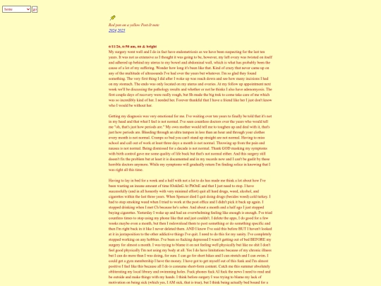 diary screenshot