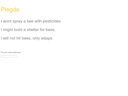 beespetition screenshot