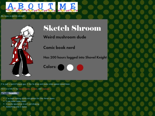 aboutme screenshot