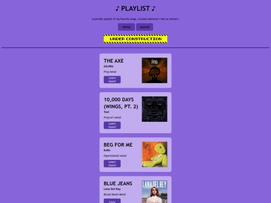 weeklyplaylist screenshot