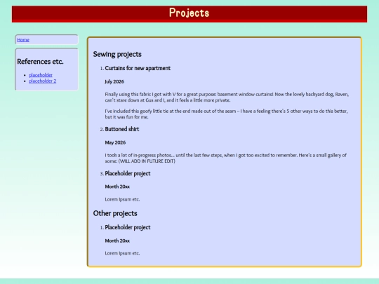 projects screenshot