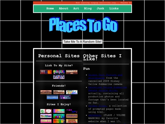 links screenshot