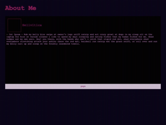 bio screenshot