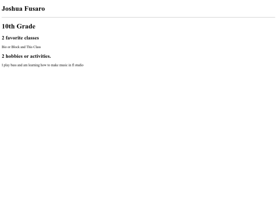 JFusaro_4_AboutMePage screenshot