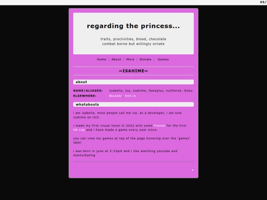 pages/about screenshot