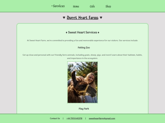 services screenshot