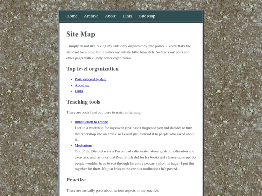 site-map screenshot