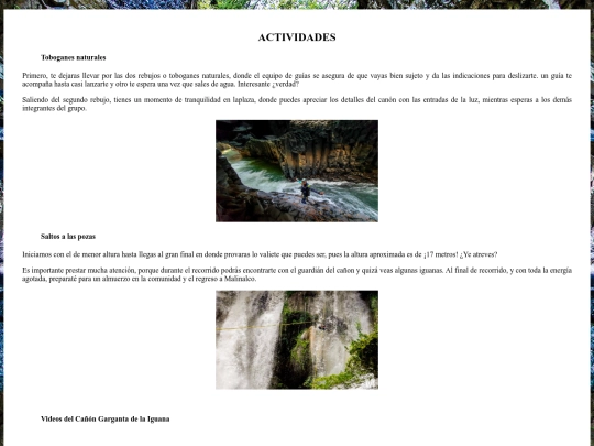 Actividades screenshot