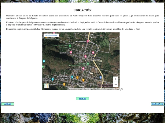 Ubicación screenshot
