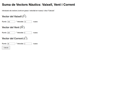 000NAUTICA/vector/calculadora screenshot