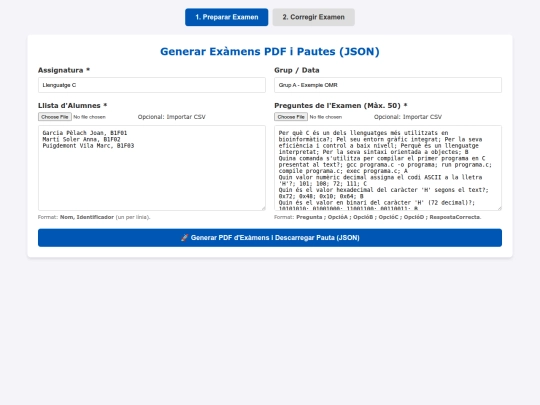 omr screenshot