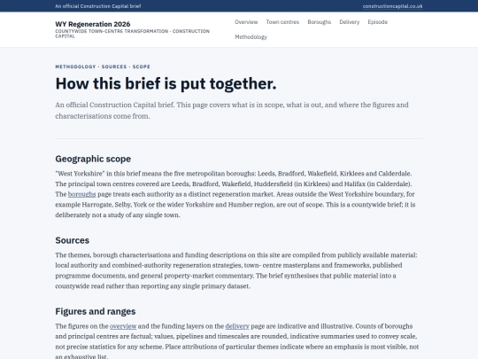 methodology screenshot