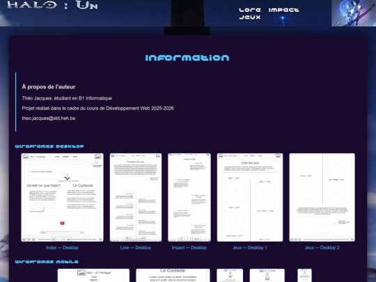 information screenshot