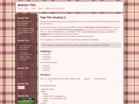 testcodes screenshot